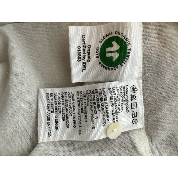 Cleobella Dress Women's Large Foulard Paisley Long Sleeve Elastic Back Button Up - Picture 5 of 12